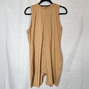 Tan Sleeveless Jumpsuit
